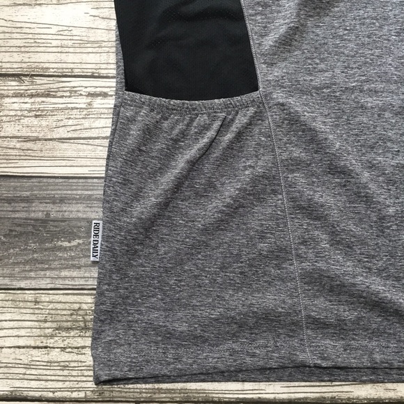 Club Ride Cycling T Shirt Men’s L Gray Black Back Pockets Short Sleeve. - Picture 5 of 11